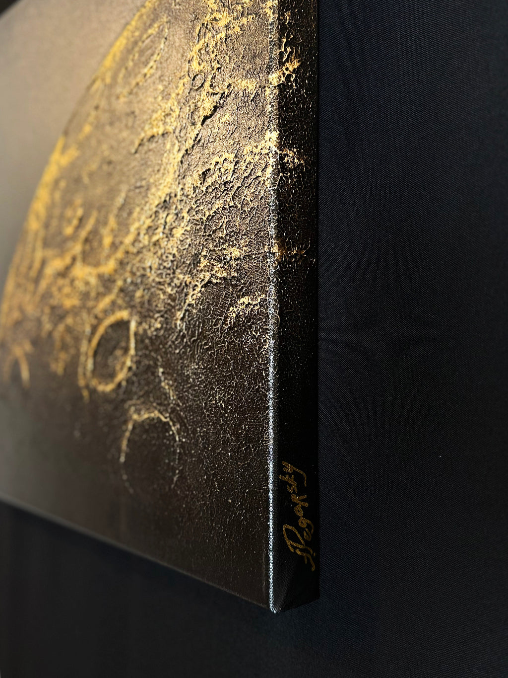 Illuminated Moon Surface 001