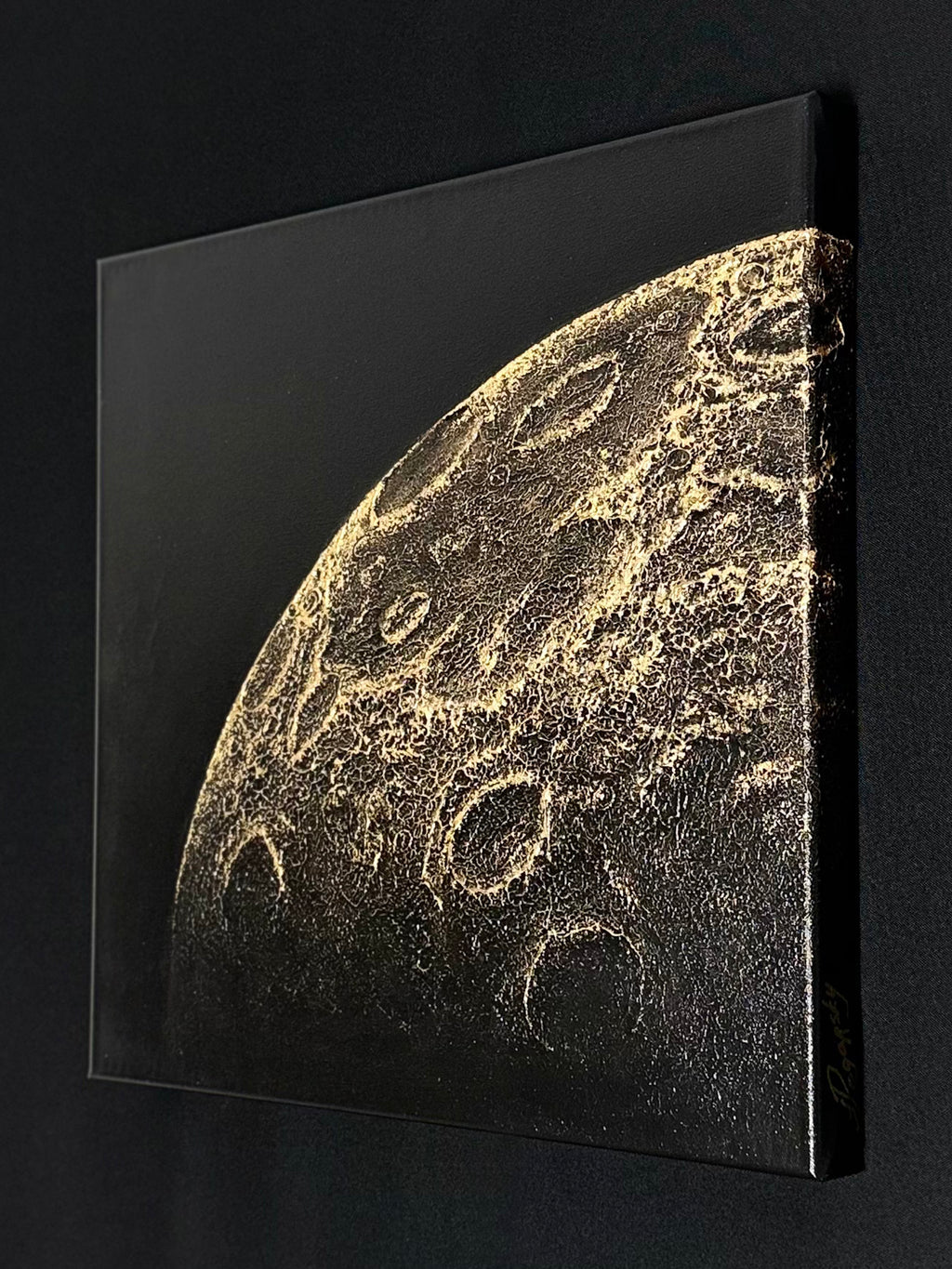 Illuminated Moon Surface 001