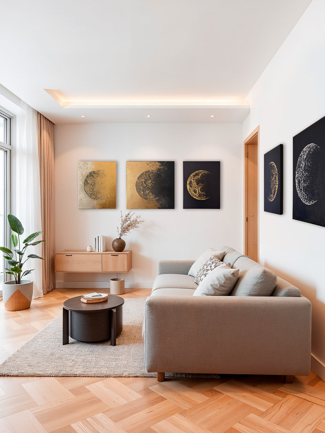 XTriptych “Helion Moons 001”